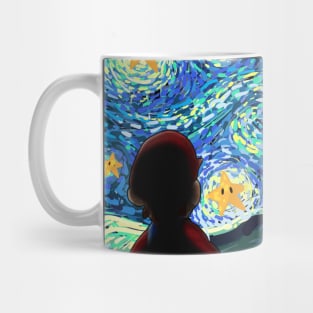 An Original Starry Night Painting Gamer Parody Mug